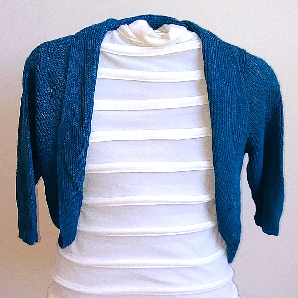 NY & Co. Teal Shrug
